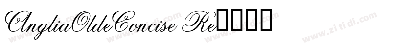 AngliaOldeConcise Re字体转换